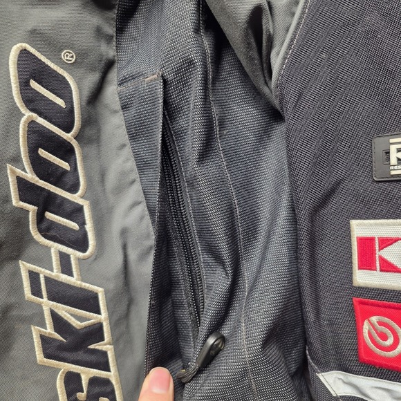 VTG Ski-Doo XPS Performance Bombardier Snowmobile Jacket Men's XLT Black Patches - Picture 11 of 16